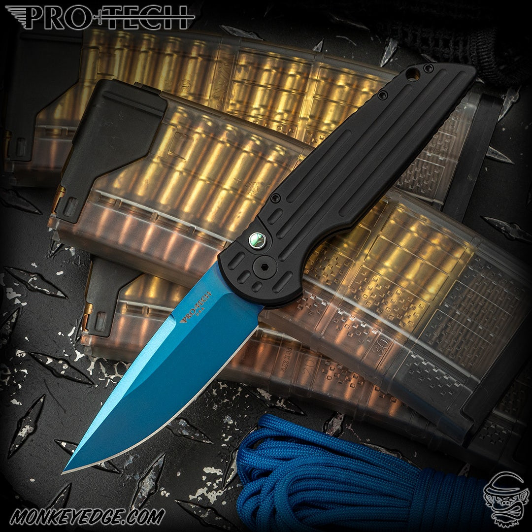Monkey Edge - Pro-Tech Knives: TR-3 - Sapphire Blue/Black