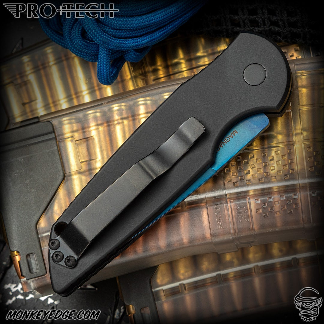 Monkey Edge - Pro-Tech Knives: TR-3 - Sapphire Blue/Black