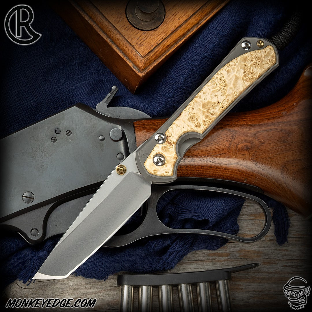 JULIUS Knives 十字架 Monkey Edge - Chris Reeve Knives Folder: Sebenza 31 Large Inlay
