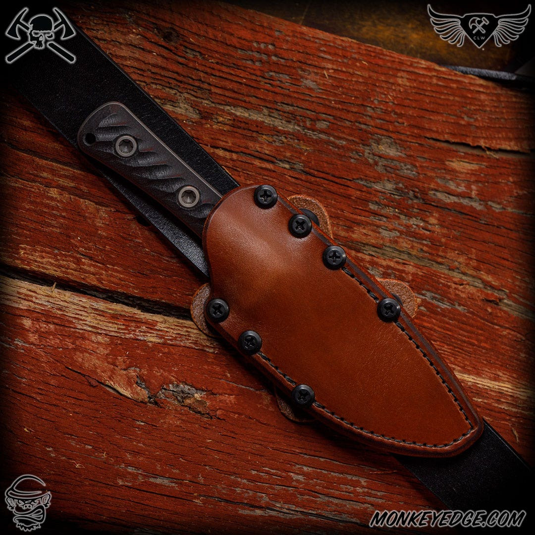 Monkey Edge - RMJ Tactical: Chattanooga Leatherworks Sheath - Utsidihi