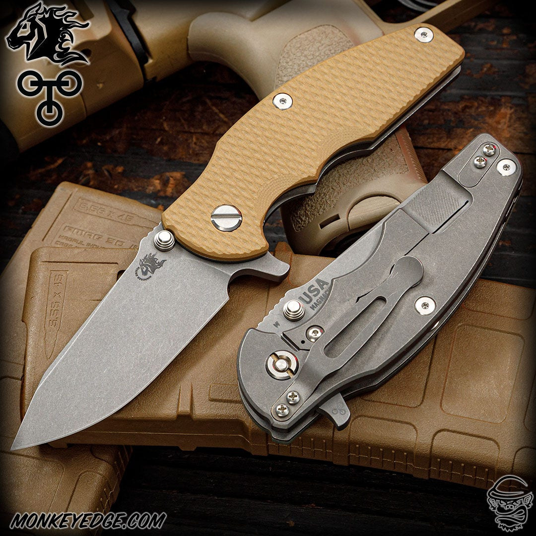 Monkey Edge - Hinderer Knives: Jurassic Slicer w/Tri-Way - Working