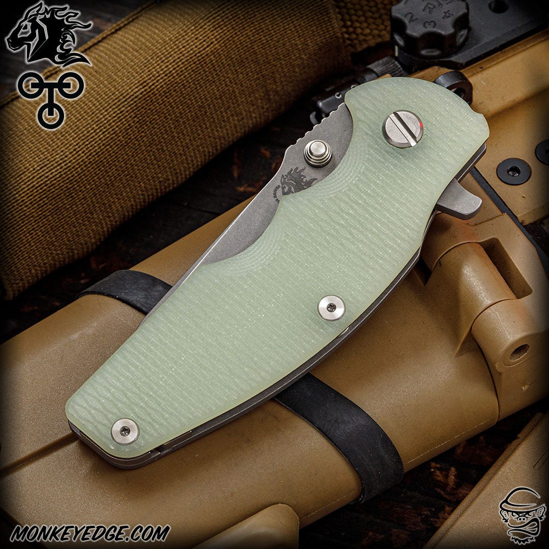 Monkey Edge - Hinderer Knives: Jurassic Slicer w/Tri-Way - Working