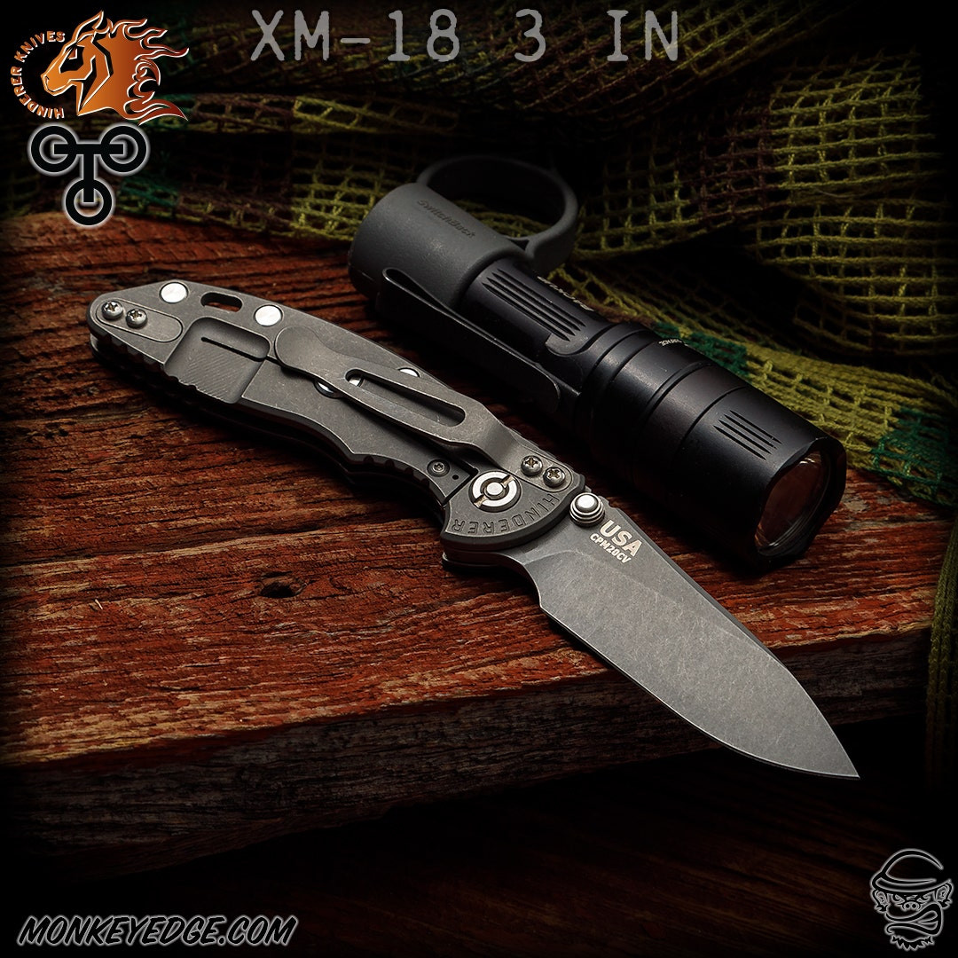 Monkey Edge - Hinderer Knives: XM-18 3 inch Non-Flipper Slicer w