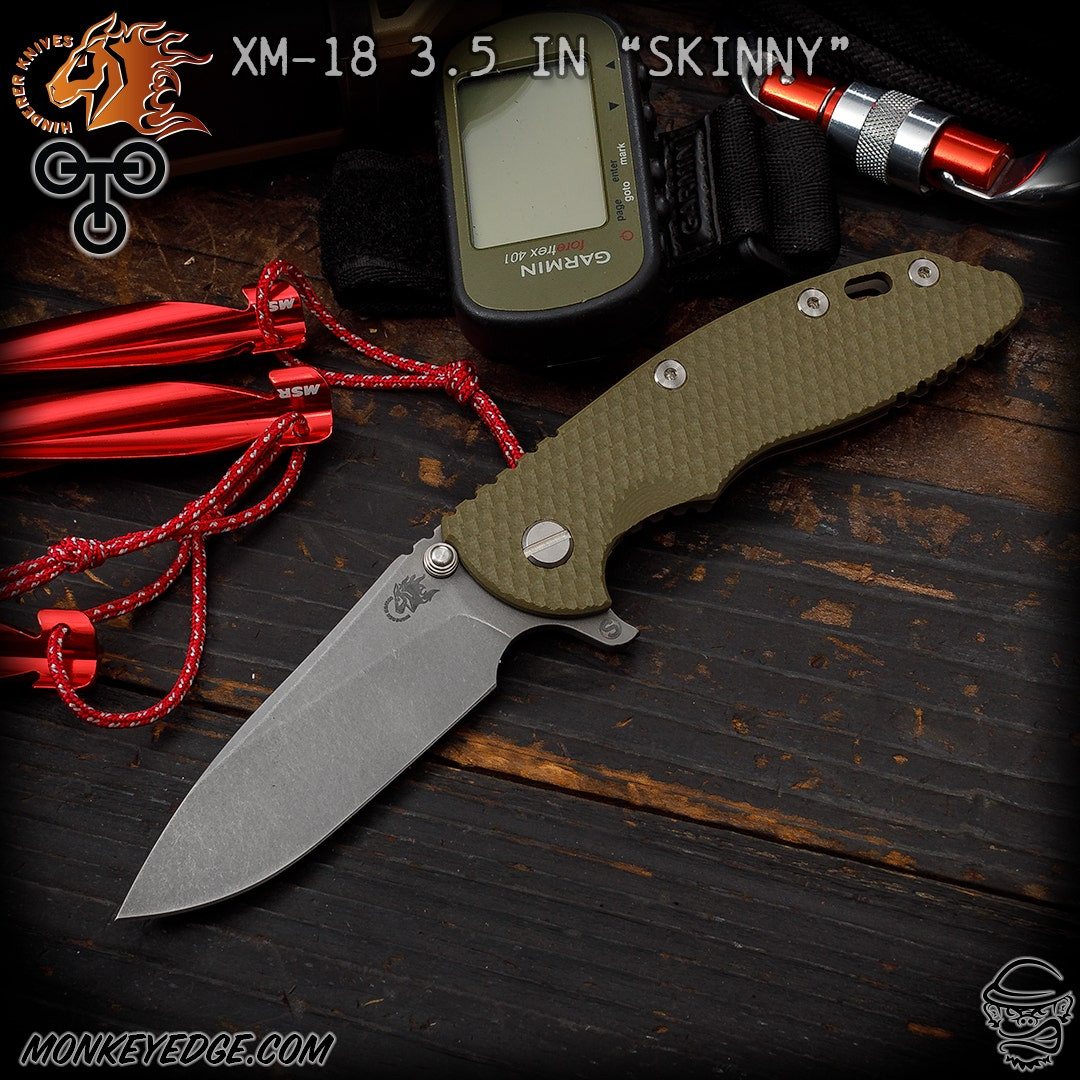 Monkey Edge - Hinderer Knives: XM-18 3.5 inch Skinny Slicer w/Tri