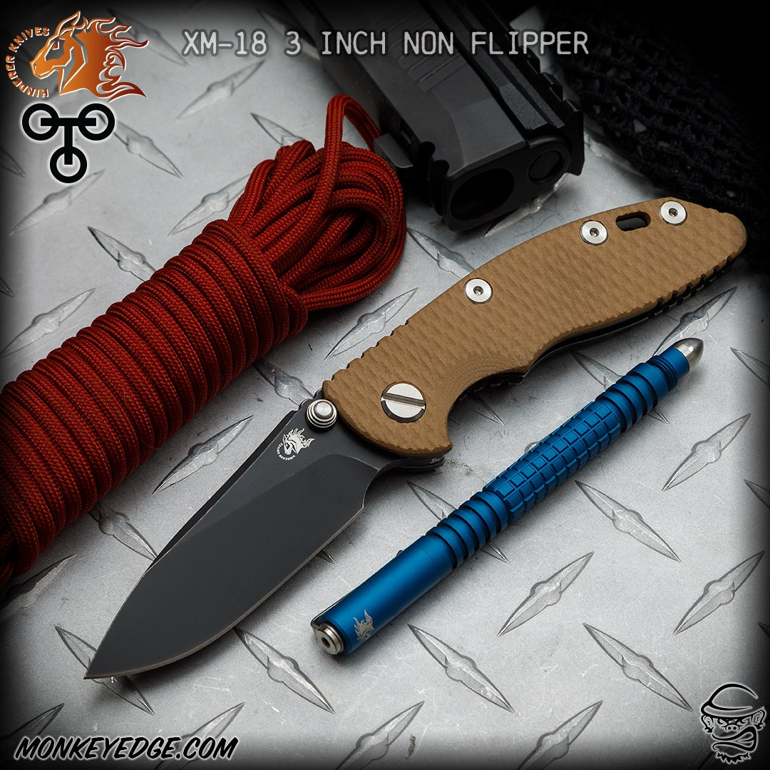 Monkey Edge - Hinderer Knives: XM-18 3 inch Non-Flipper Slicer w