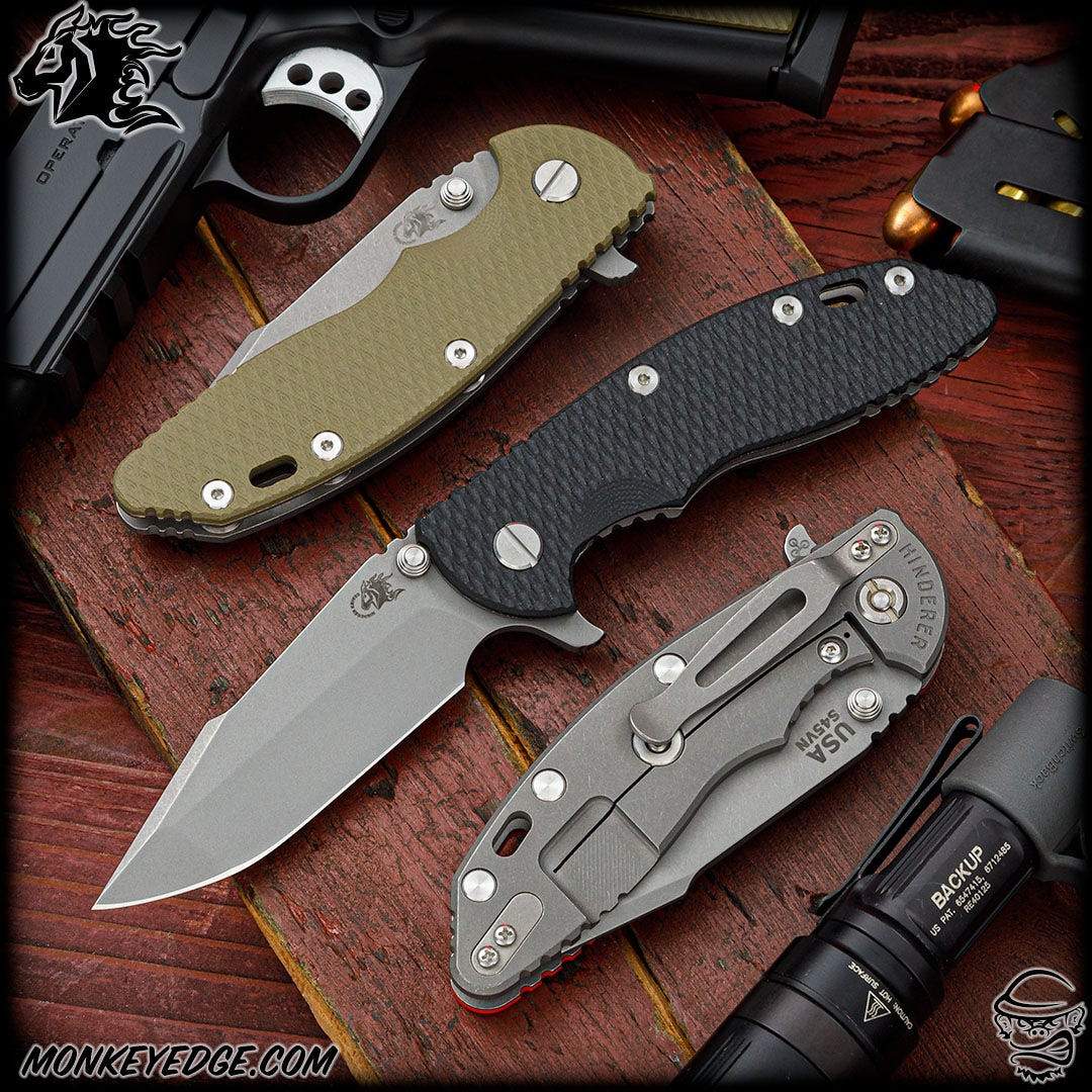 Monkey Edge - Hinderer Knives: XM-18 3.5 inch Harpoon Spanto