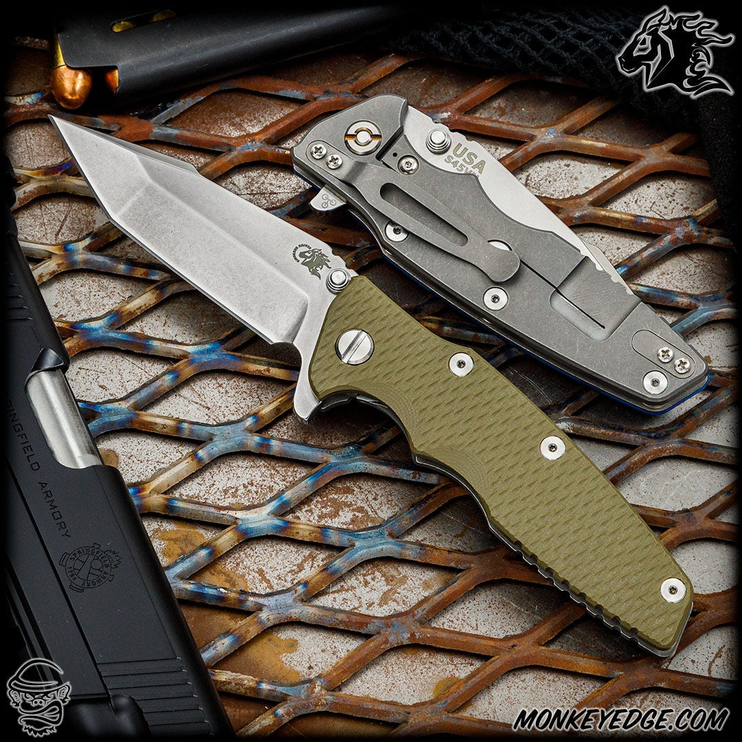 Monkey Edge - Hinderer Knives: Eklipse 3.5 Inch Harpoon Tanto