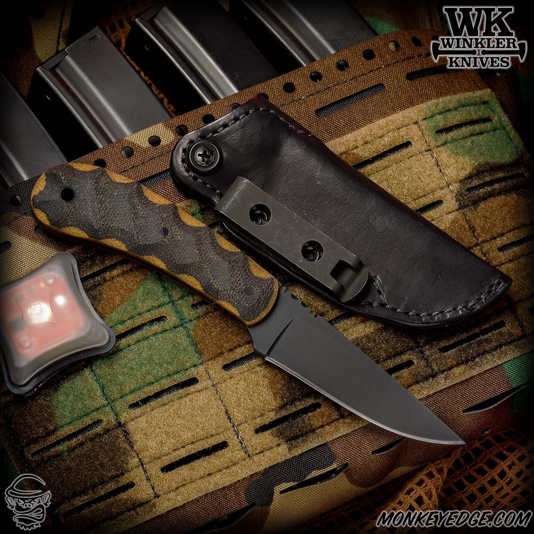 Winkler Knives Fixed: SD-2 (w/Leather Sheath)
