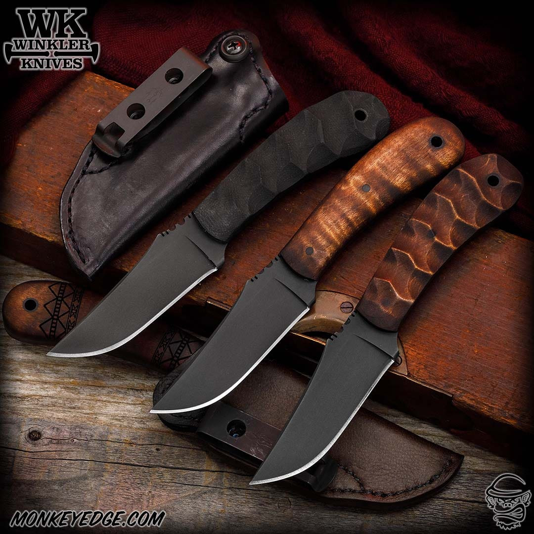 Monkey Edge - Winkler Knives Fixed: SD-1 (Skeletonized w/Leather