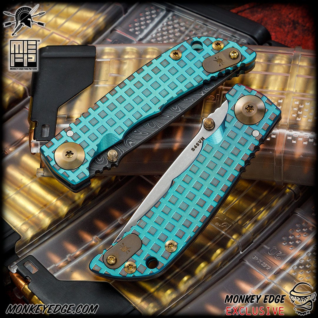 Monkey Edge - Spartan Blades Folder: SHF 3.25 - Two Tone Green