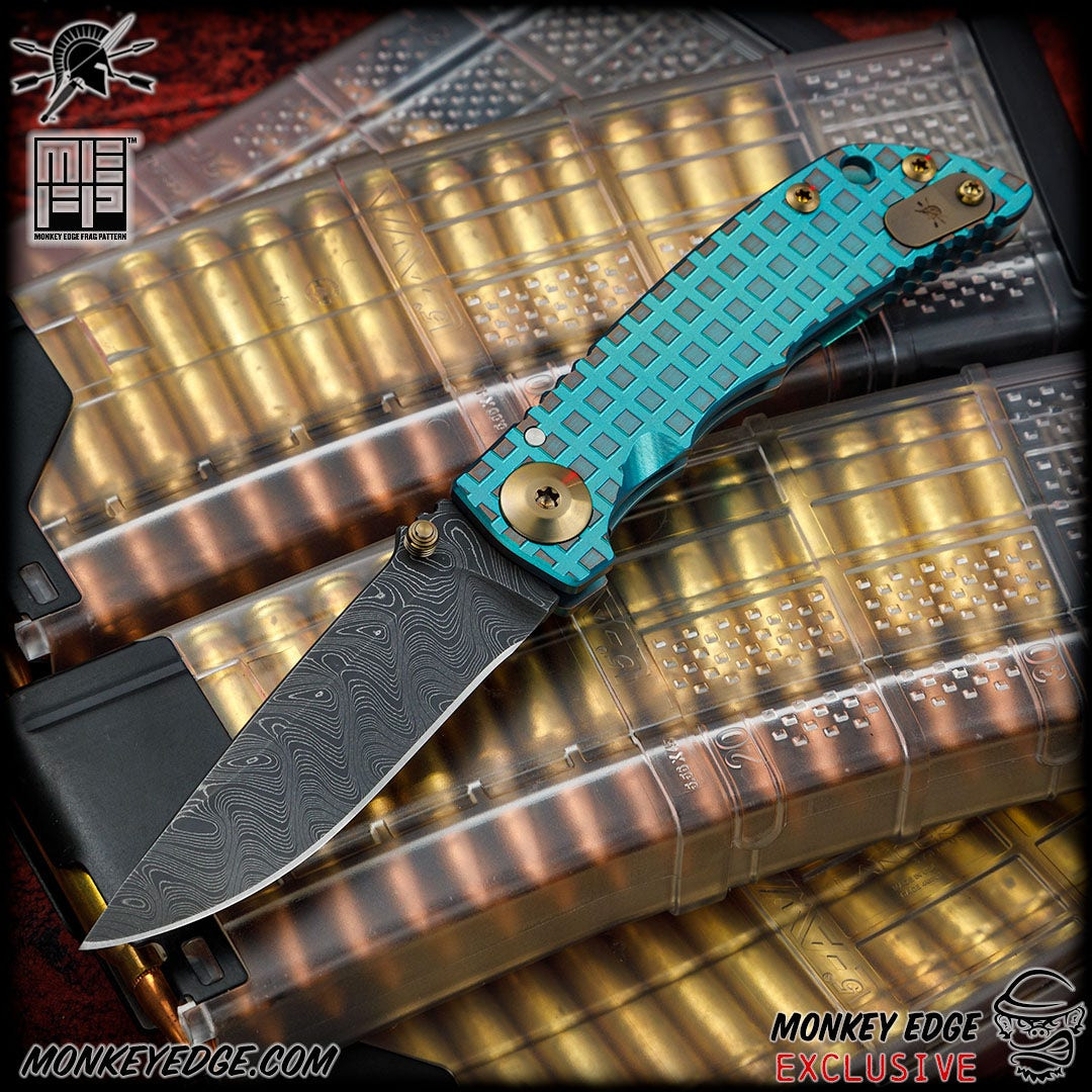 Monkey Edge - Spartan Blades Folder: SHF 3.25 - Two Tone Green