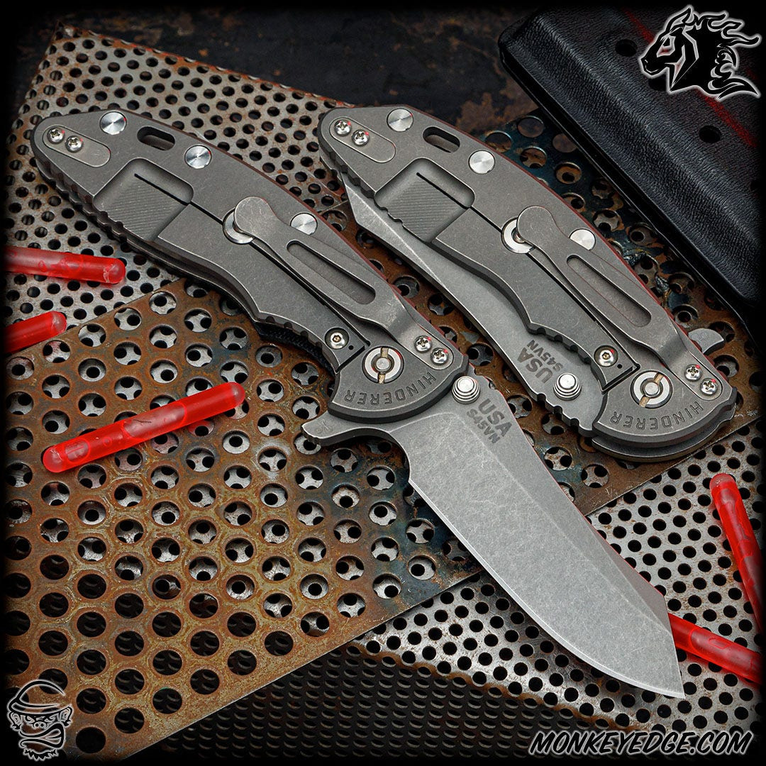 Monkey Edge - Hinderer Knives: XM-18 3.5 inch Skinner - Working Finish