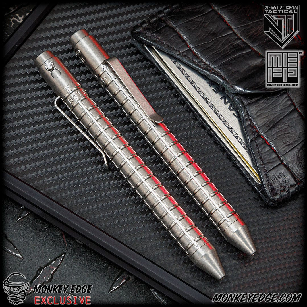 Monkey Edge - Nottingham Tactical: Standard Pen - Titanium Tumbled
