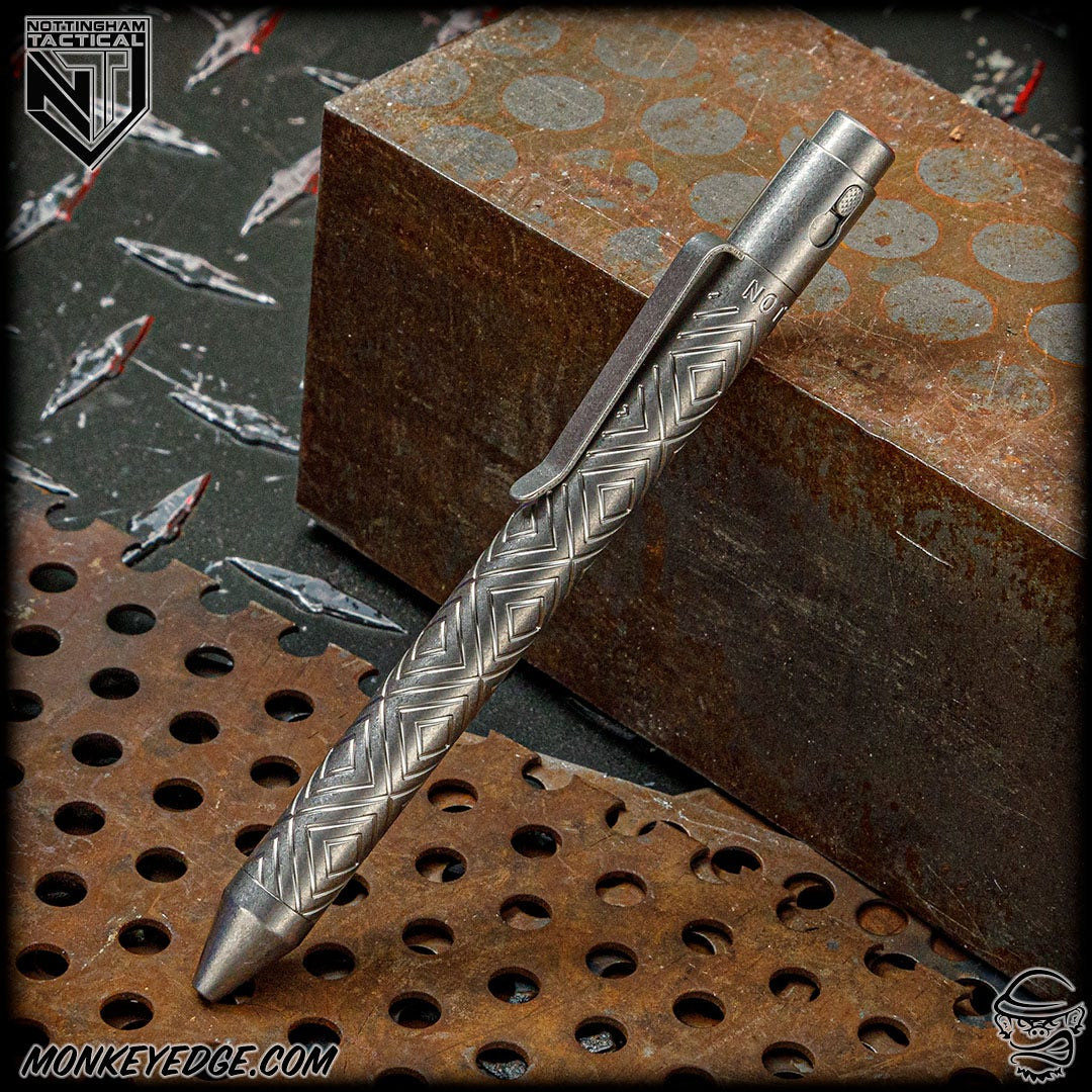 Monkey Edge - Nottingham Tactical: Standard Pen - Titanium Tumbled