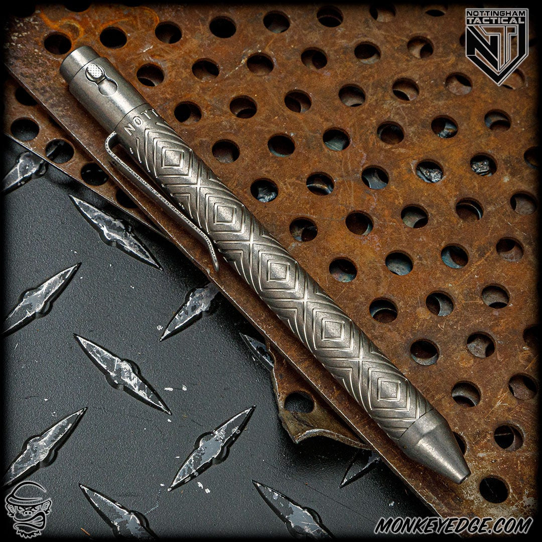 Monkey Edge - Nottingham Tactical: Standard Pen - Titanium Tumbled