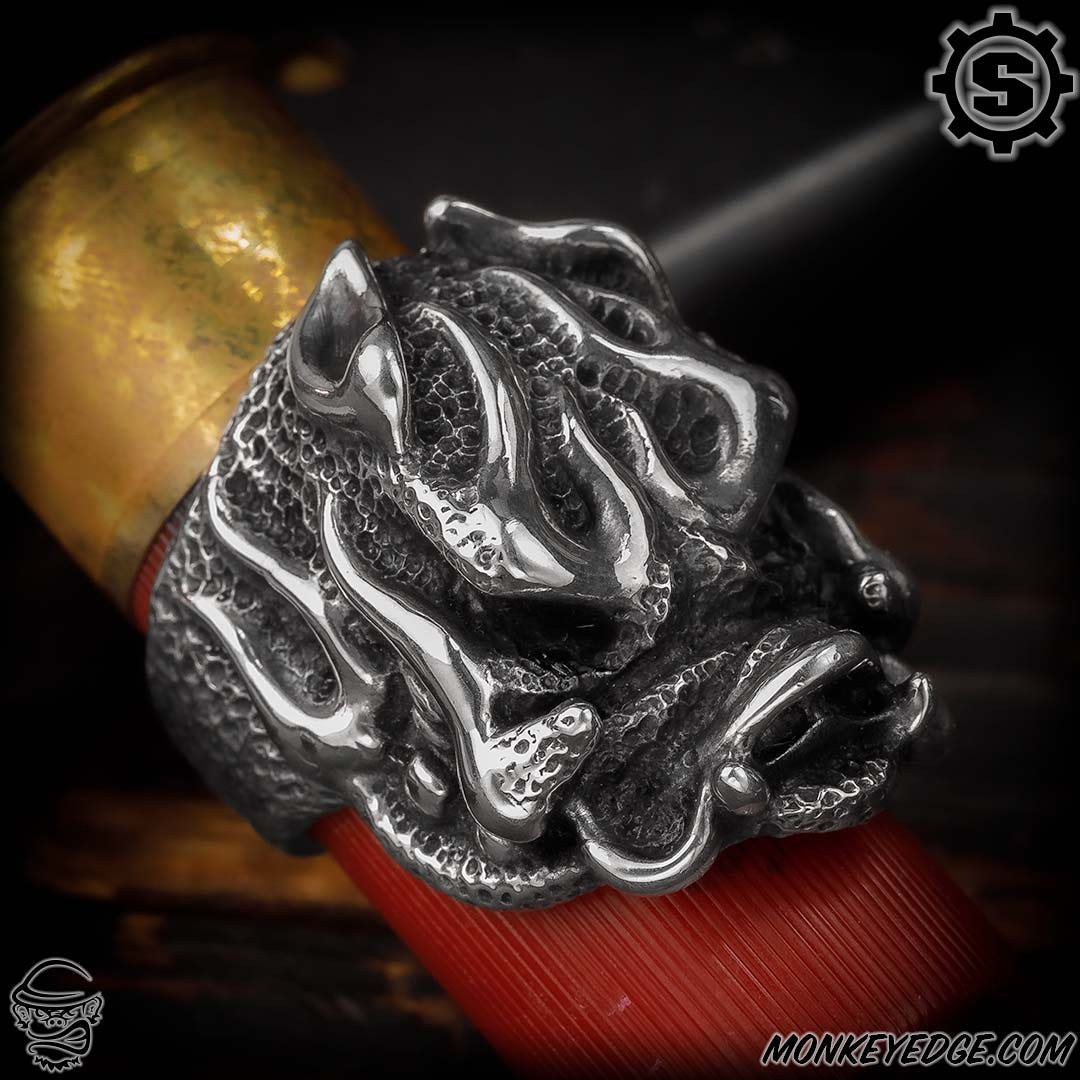 Monkey Edge - Starlingear Ring: Hogster Flame Puncher - Silver