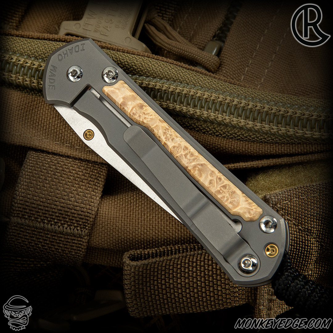 Chris Reeve Knives Folder: Sebenza 31 Small Inlay - Tanto Box Elder ...