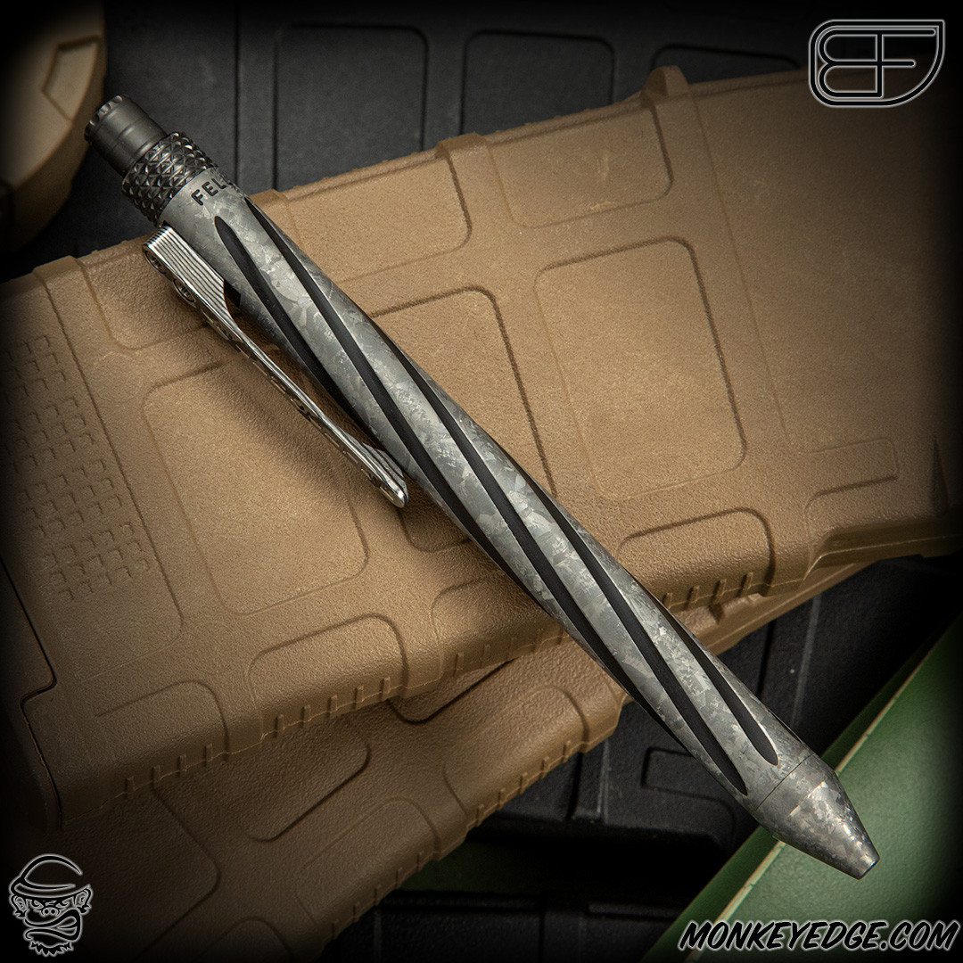 Monkey Edge - Fellhoelter TiCkler Pen - CrystalTi Spiral Fluted