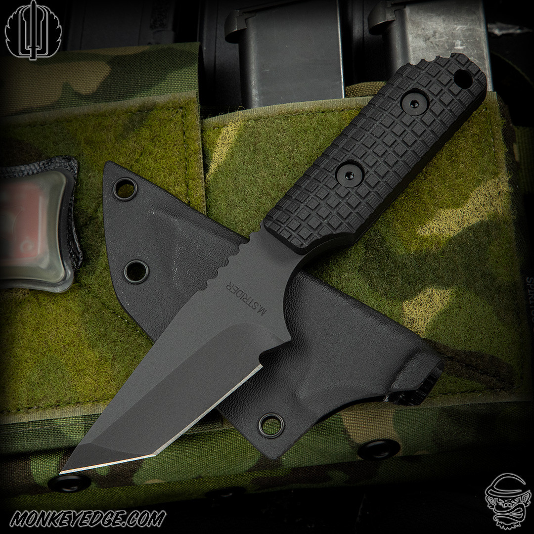 Monkey Edge - Strider Knives Fixed: DB - Black Monkey Edge FRAG