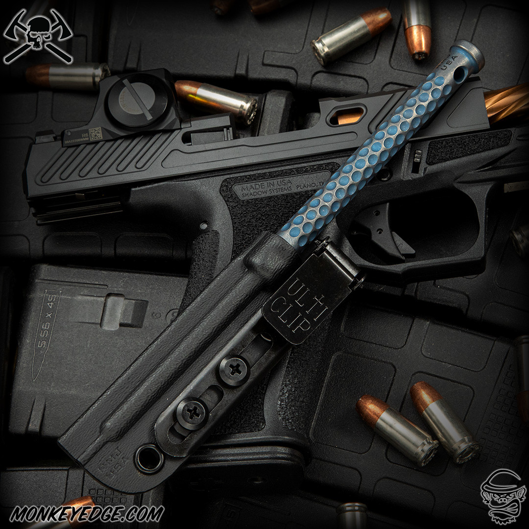 Monkey Edge - RMJ Tactical: Pentagon Pick - Titanium Vintage Blue