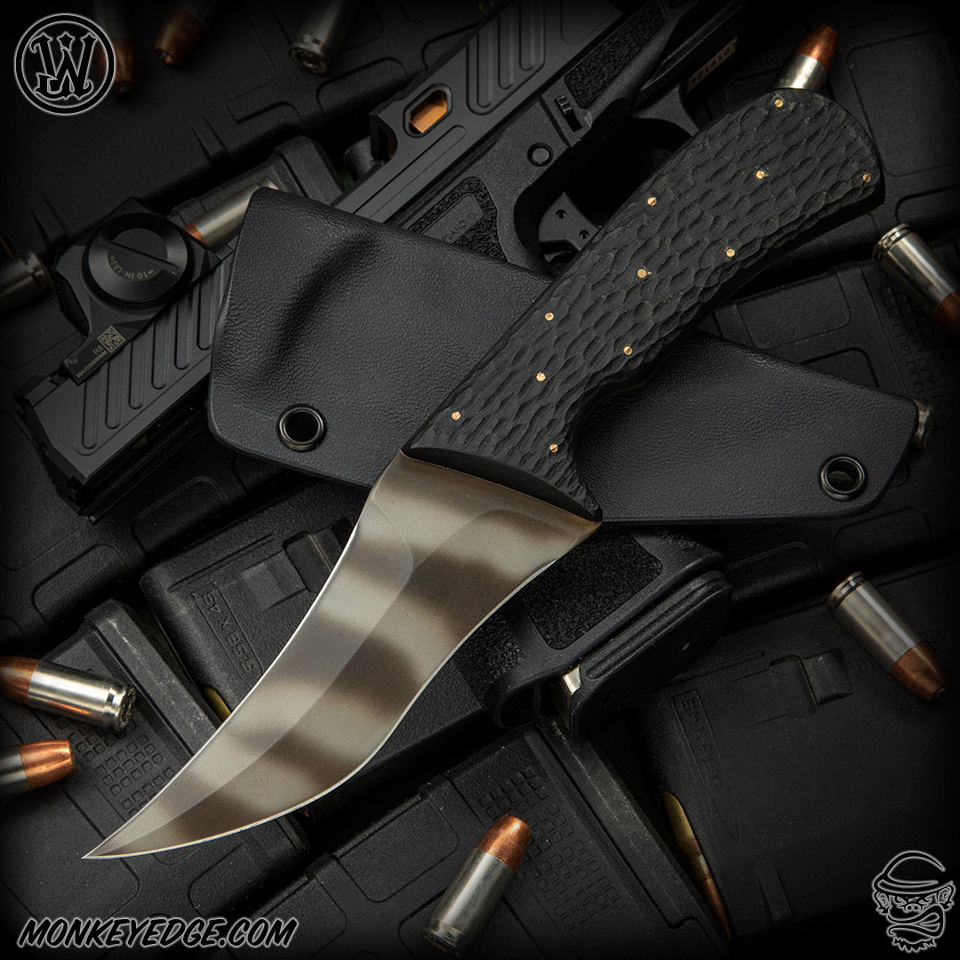 Monkey Edge - Joe Watson TD Persian - Striped/Black Micarta