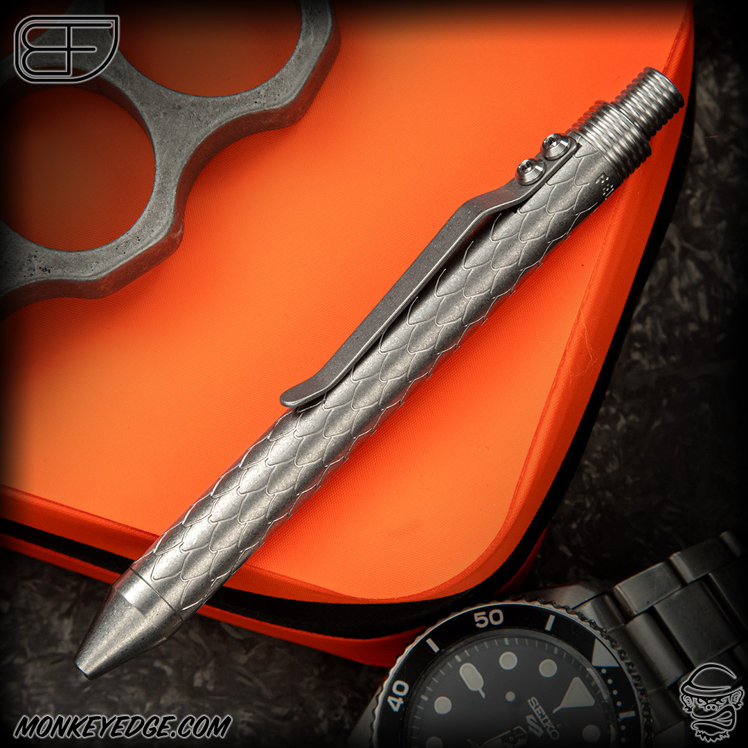 Monkey Edge - Fellhoelter TiCkler G2 Pen - Titanium Tumbled Dragon