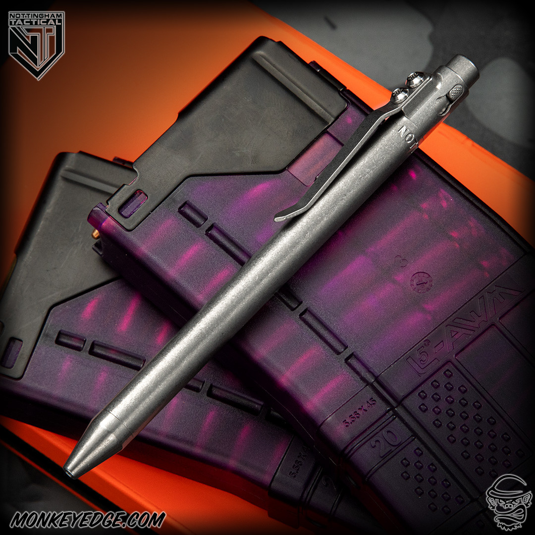 Monkey Edge - Nottingham Tactical Pen: Standard TB 360 - Titanium