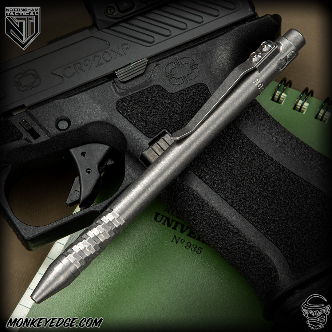 Monkey Edge - Nottingham Tactical Pen: Standard TB 360 - Titanium