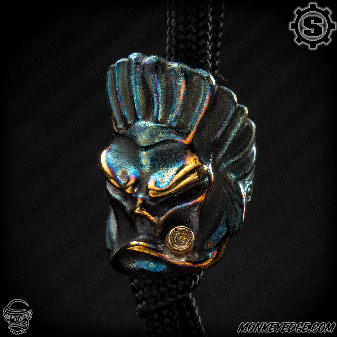 Monkey Edge - Starlingear Bead: The Native - Cobalt/Brass