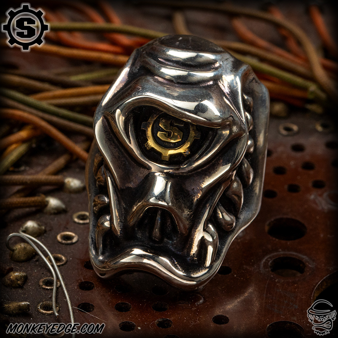 Monkey Edge - Starlingear Ring: Slyclops Puncher - Silver/Brass Monkey Edge - Starlingear Ring: Slyclops Puncher - Silver/Brass