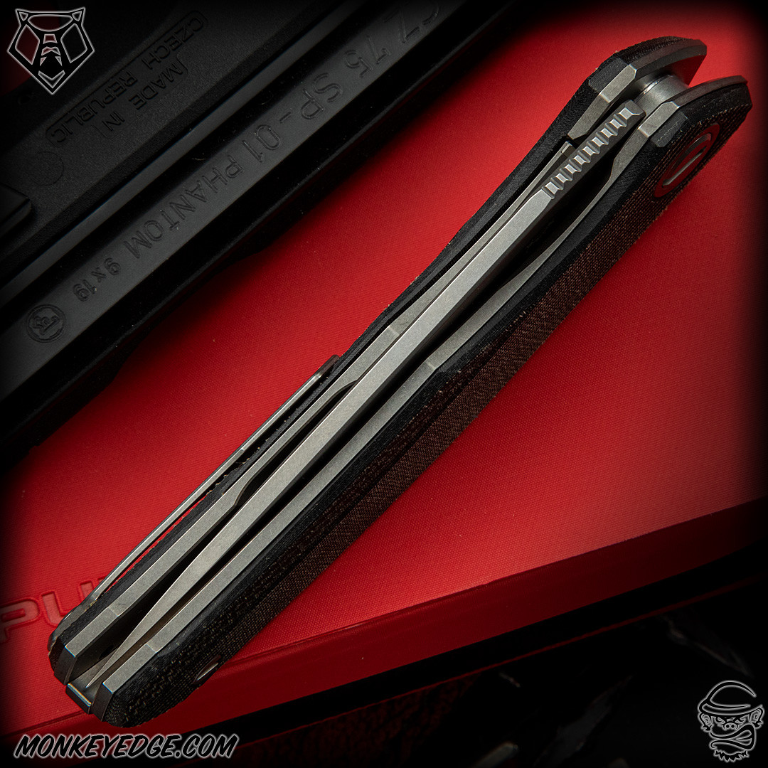 Monkey Edge - Shirogorov Knives: Q95 Ursus - Tumbled/Black Micarta