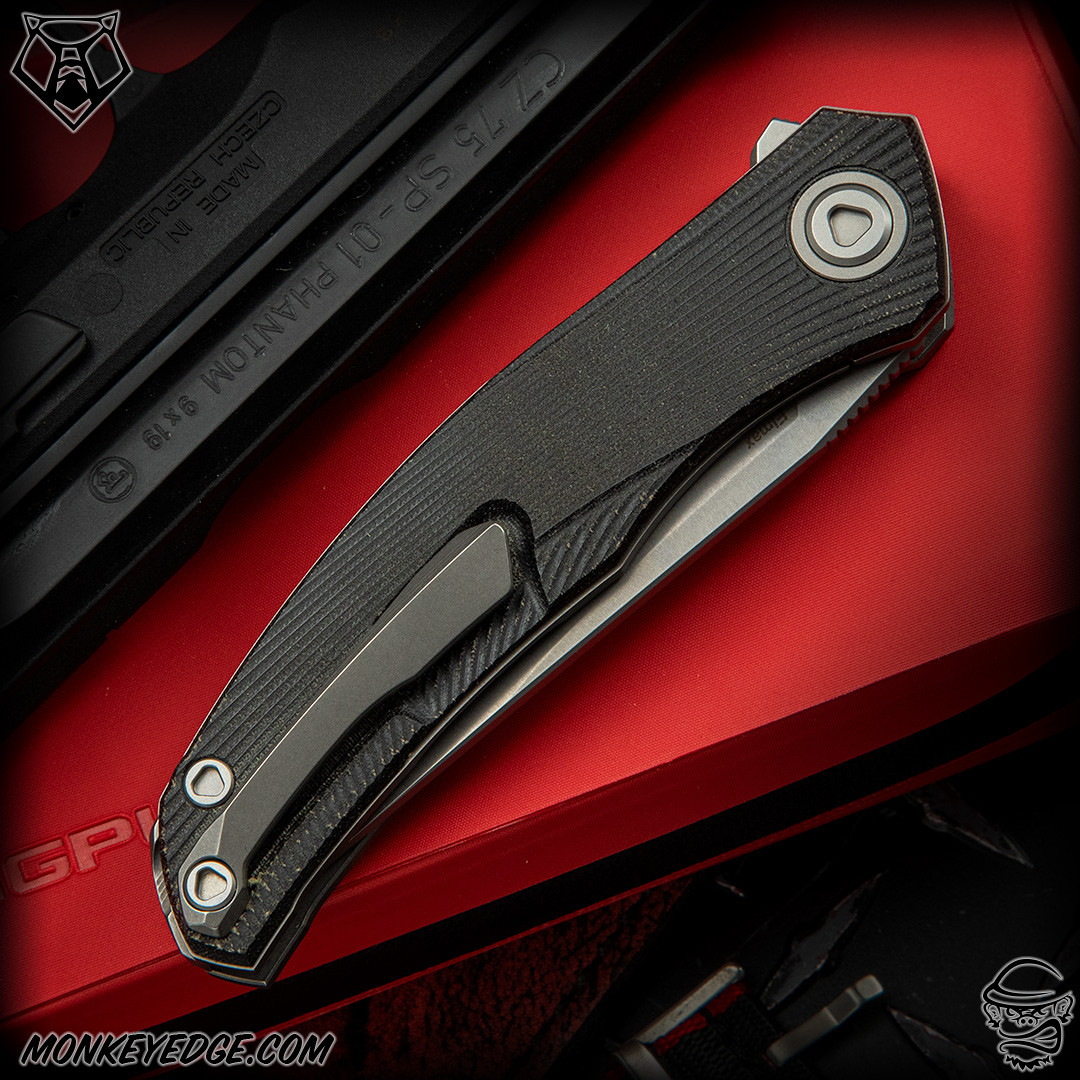 マーキュロ　カミテ　セット Monkey Edge - Shirogorov Knives: Q95 Ursus - Tumbled/Black Micarta