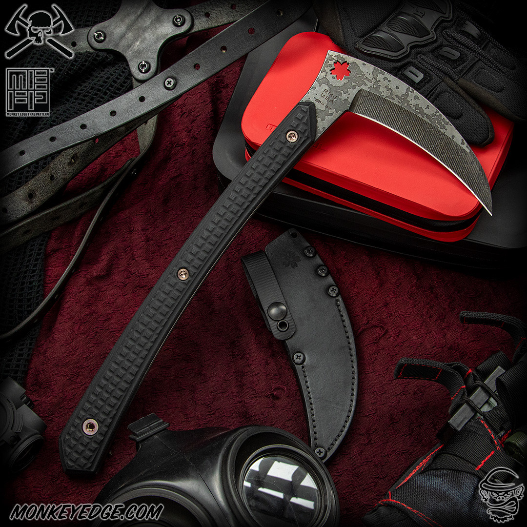 無印良品 RMJ-11B Monkey Edge - RMJ Tactical: Senshi - Acid Etched/Black Monkey Edge