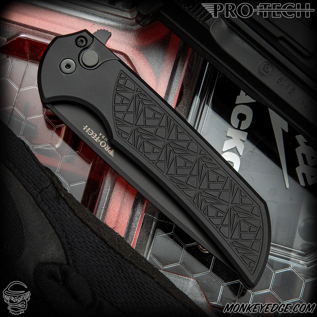 Monkey Edge - Pro-Tech Knives: Mordax - Black/Black Nexus