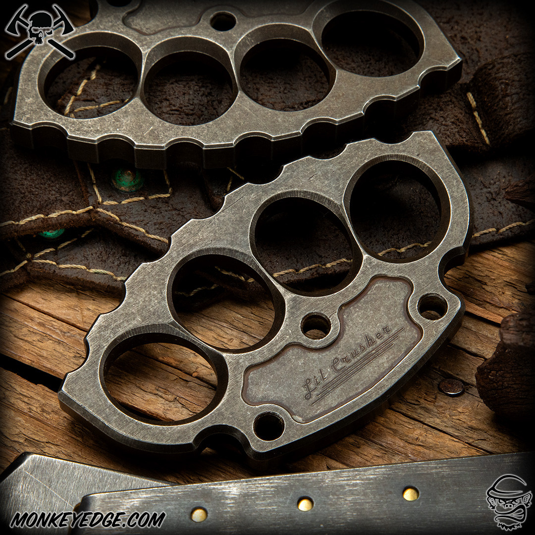 knuckle ナックル リトルミスノーネーム rpm Monkey Edge - RMJ Tactical: Lil' Crusher - Steel Plum Brown Patina