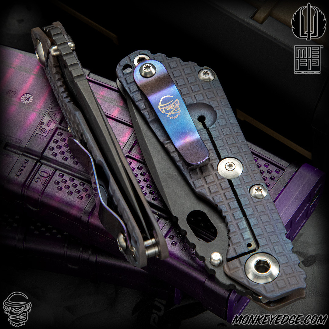 Monkey Edge - Strider Knives Folder: SnG Dagger Grind - Black