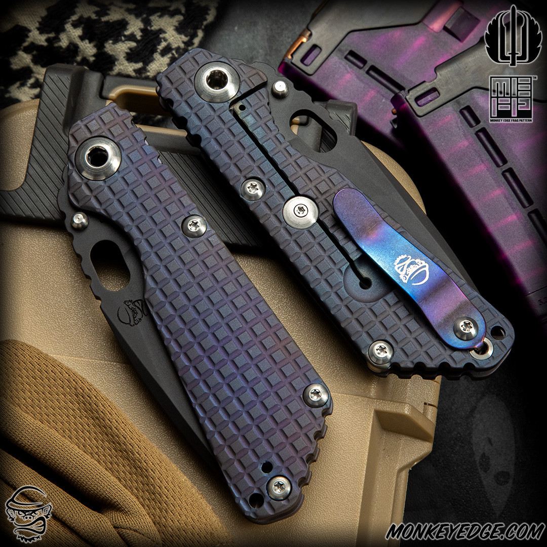fragmentページ Monkey Edge - Strider Knives Folder: SnG Dagger Grind - Black
