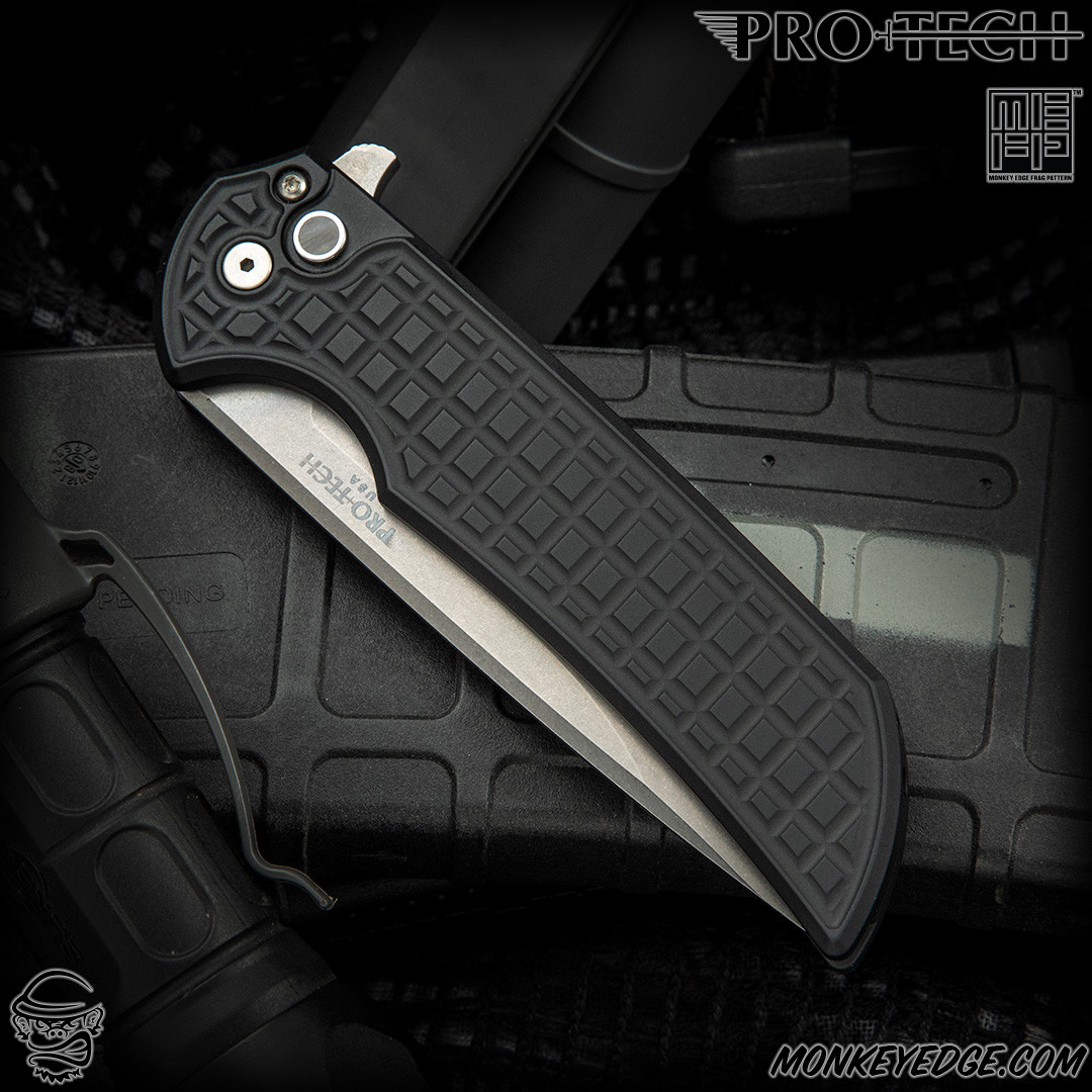 Prime 8 MonkeyFingeR Design (7075) Bグレード Monkey Edge - Pro-Tech Knives: Mordax - Black/Green Monkey Edge