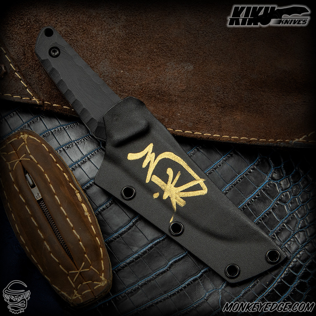 kiki様 Monkey Edge - Kiku Matsuda Knives: Azami - Satin/Black G10