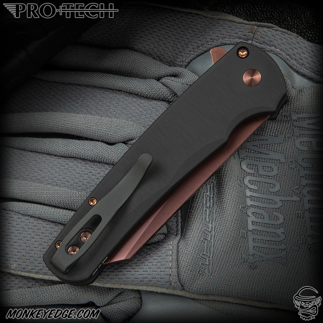 Monkey Edge - Pro-Tech Knives: Malibu Reverse Tanto - Copper Rose