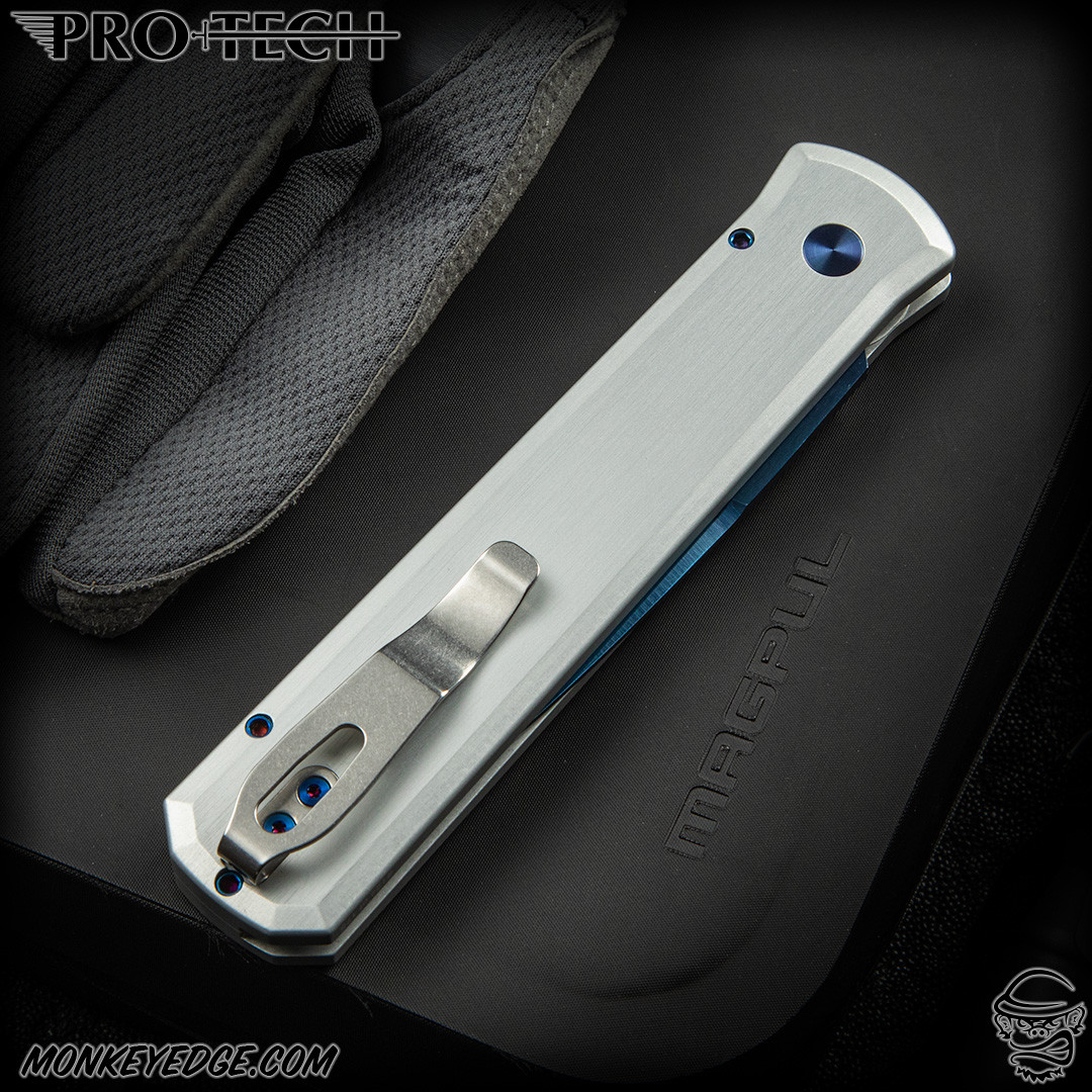 ザ・ゴッドファーザー Monkey Edge - Pro-Tech Knives: Godfather - Sapphire Blue/Satin