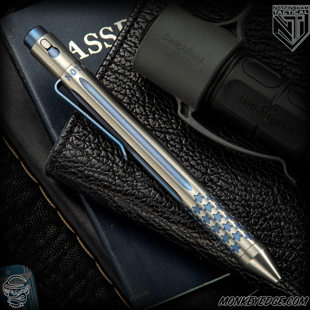 Monkey Edge - Nottingham Tactical Pen: Standard - Titanium 250th