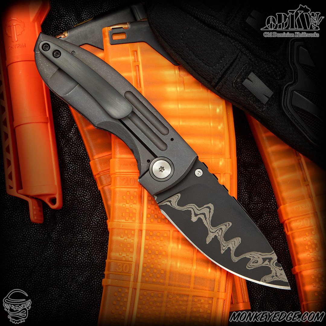 Monkey Edge - Old Dominion Knifeworks: Lil Dybuk - San Mai/Dark Washed