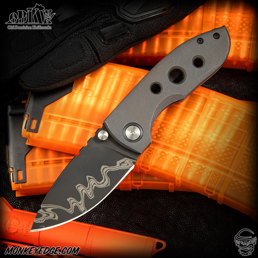 Monkey Edge - Old Dominion Knifeworks: Lil Dybuk - San Mai/Dark Washed
