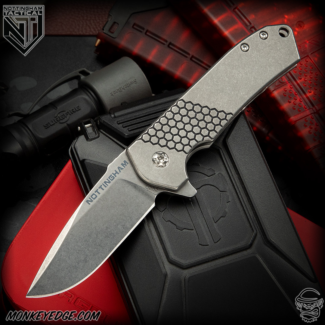 Monkey Edge - Nottingham Tactical: Ultra4 Folder - Titanium