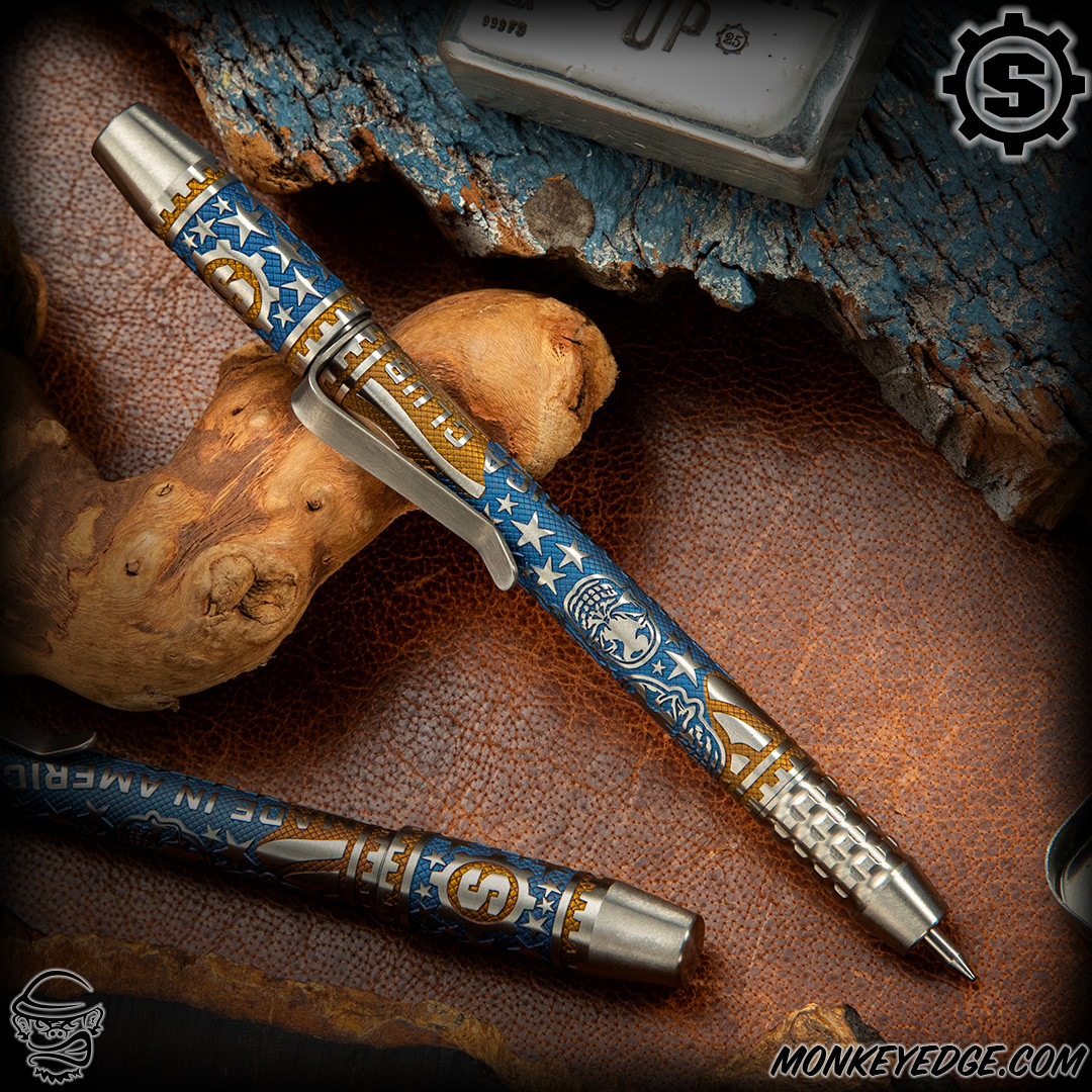 Monkey Edge - Starlingear x Ti2 Design: Techliner Pen - Titanium MIAC