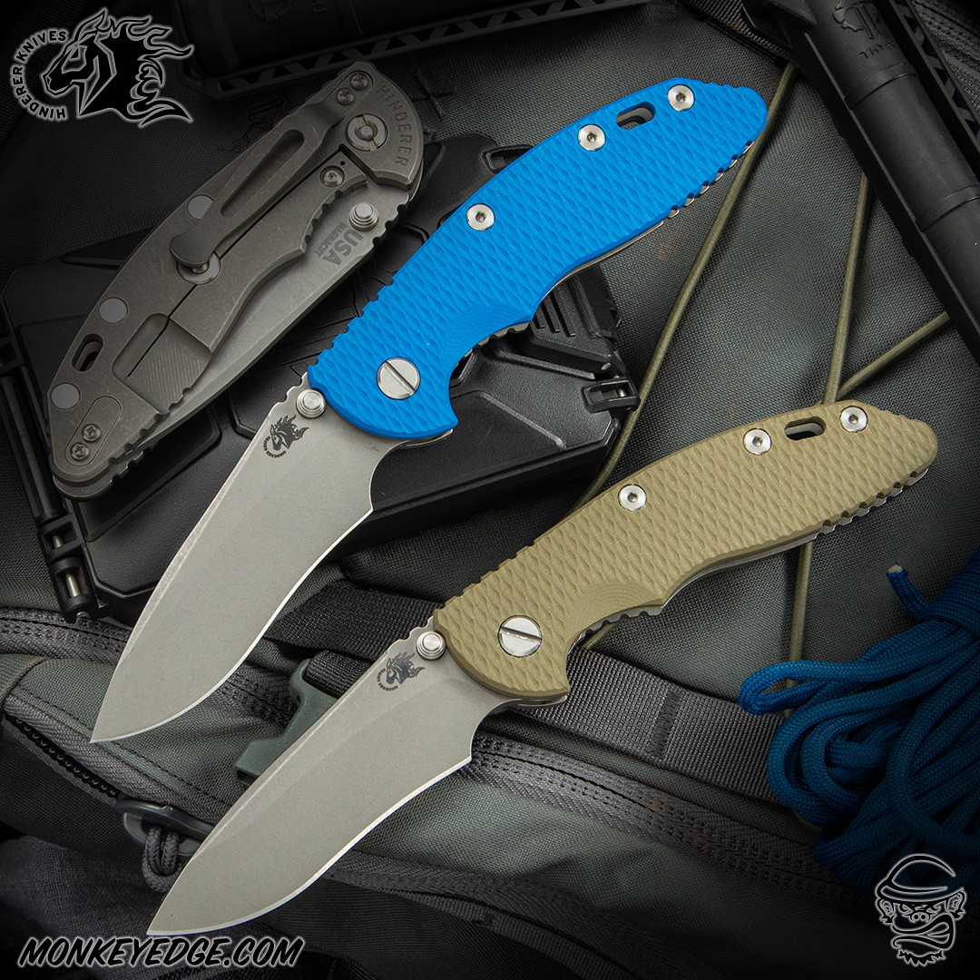 Monkey Edge - Hinderer Knives: XM-18 3.5 inch Non-Flipper Recurve