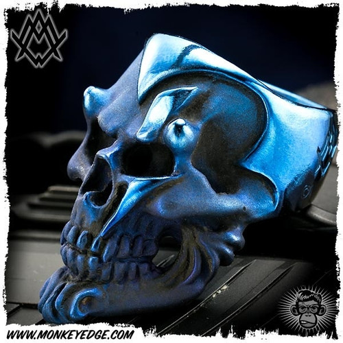 Ace Metal Works Ring: Ace Ming Skull Large - Titanium
