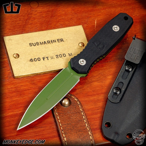 Blackside Customs Phase 7 Dagger - Army Green Cerakote/Black G10