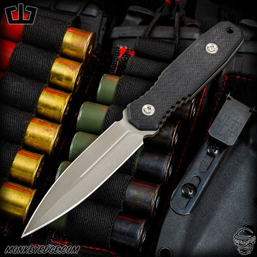 Blackside Customs Phase 7 Dagger - Gray Matter/Black G10